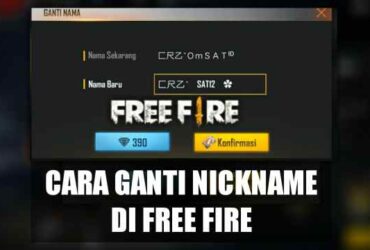 cara ganti nama ff