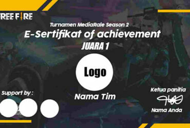 Cara Membuat Sertifikat Turnamen FF