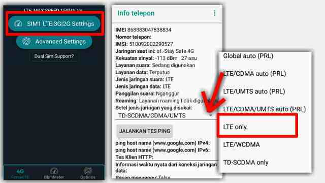 Cara Mengunci Jaringan 4G di HP VIVO menggunakan aplikasi