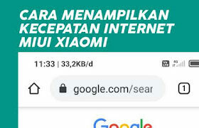 Cara Menampilkan Kecepatan Internet di HP Xiaomi