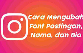 cara ubah font ig