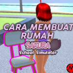 cara membuat rumah sakura school simulator