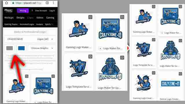 cara membuat logo gaming di placeit