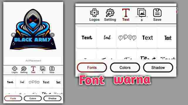 cara membuat logo esport, cara membuat logo guild ff