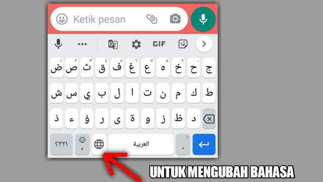 Cara Setting Keyboard Menjadi Bahasa Arab