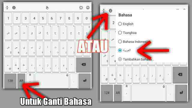 Cara Setting Keyboard Menjadi Bahasa Arab