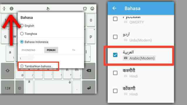 Cara Setting Keyboard Menjadi Bahasa Arab