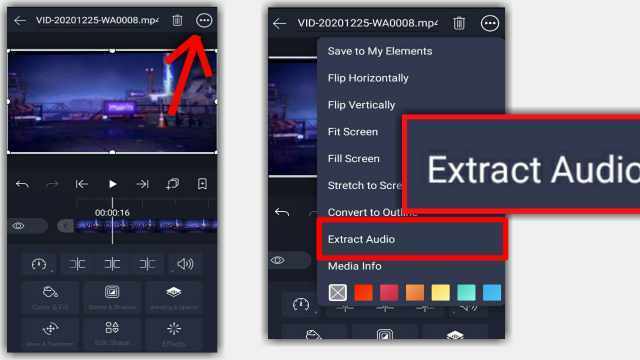 Cara Ekstrak Audio di Alight Motion