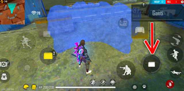 Tap Tombol Tembak Untuk Memasang Gloo Wall