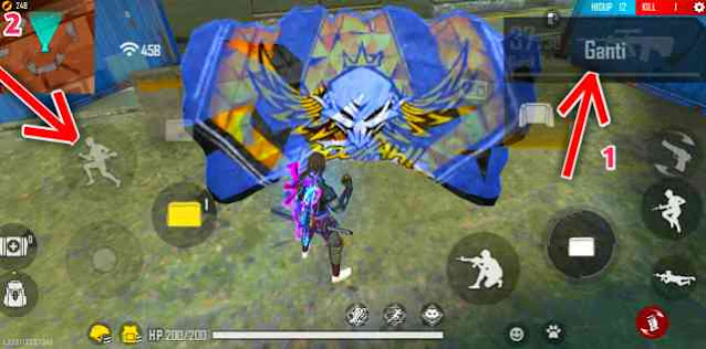 Tap Tombol Lari lalu Ganti Senjata