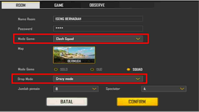 Cara Membuat Custom Room M79 (Pelontar) di Free Fire