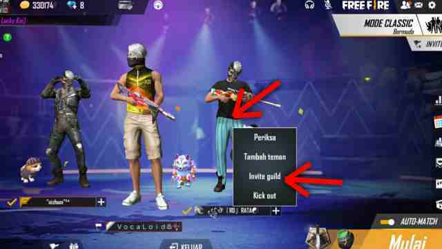 Cara Memasukkan Teman ke Guild FF Kita