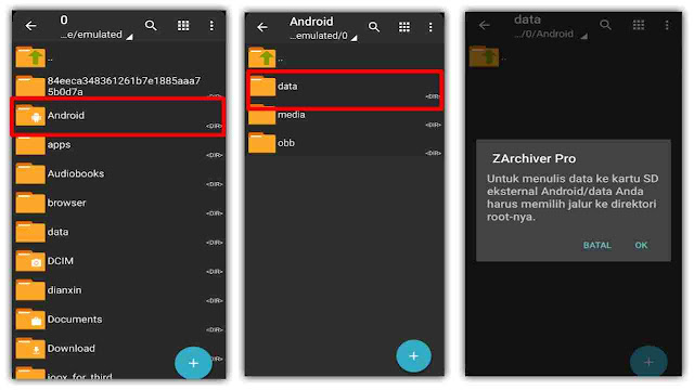 cara akses data obb android 11