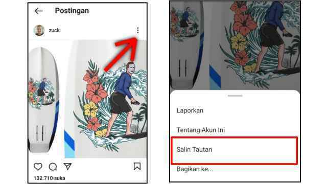 Cara salin link foto video ig Cara salin link foto video ig
