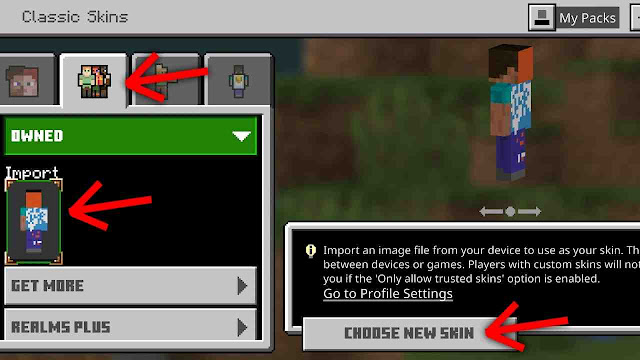 Cara Mengganti Skin Minecraft