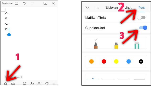 cara melingkari di wps office