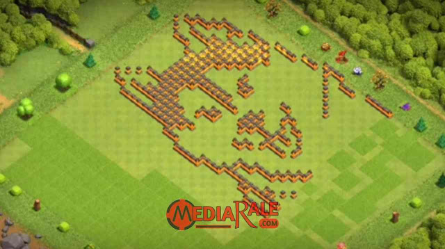 Base COC TH 10 Unik & Lucu