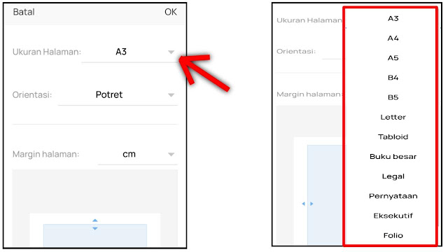 Cara Mengatur Ukuran Kertas di WPS Office