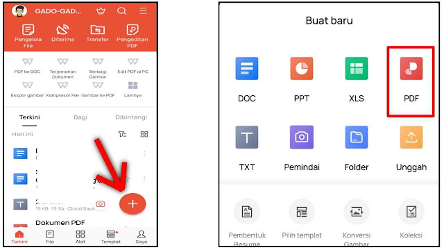 Cara Membuat File PDF di WPS Office