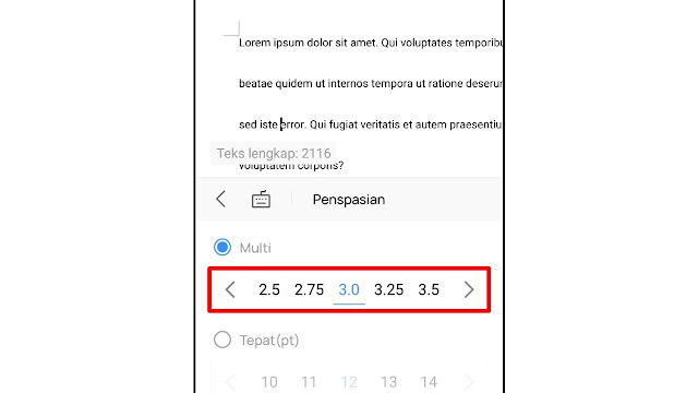 Cara Mengatur Spasi di WPS Office