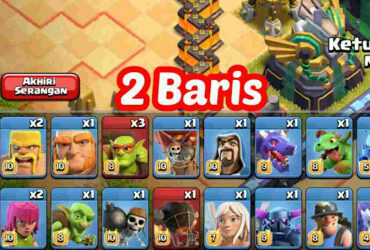 Tampilan Pasukan COC Menjadi 2 Baris
