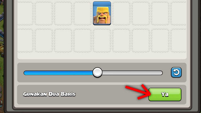 Cara Mengubah Tampilan Pasukan COC 2 Baris