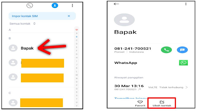 Cara Mengganti Nama Kontak WA
