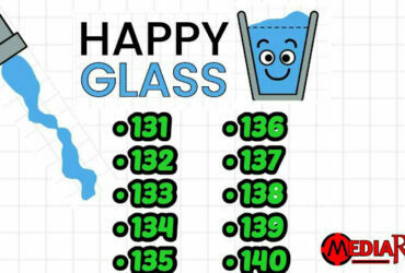 Happy Glass Level 131. 132, 133, 134, 135, 136, 137, 138, 139, & 140