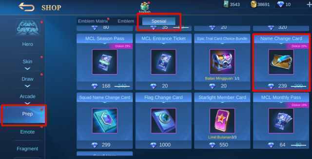 Cara Mengganti Nama ML