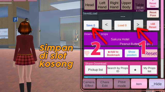 Cara Menggunakan 2 ID / 640 Props di Sakura School Simulator