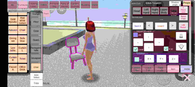 cara membuat rumah sakura school simulator