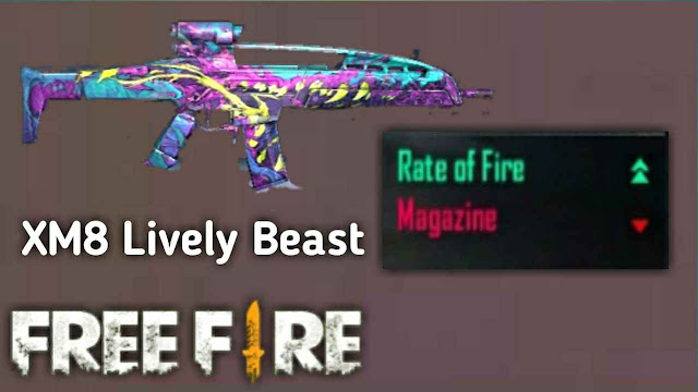 Banyak Dipakai! Inilah 8 Skin Senjata Jarak Jauh (Berpeluru AR) Paling Mematikan di Game Free Fire, xm8 lively beast