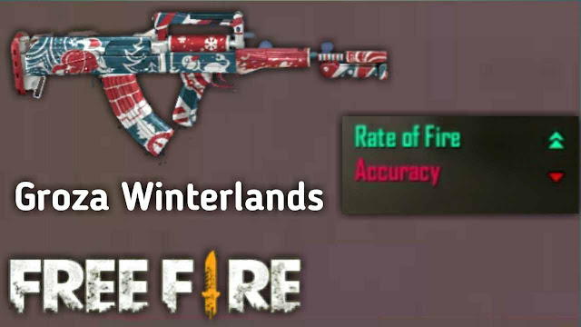 Banyak Dipakai! Inilah 8 Skin Senjata Jarak Jauh (Berpeluru AR) Paling Mematikan di Game Free Fire, groza winterlands