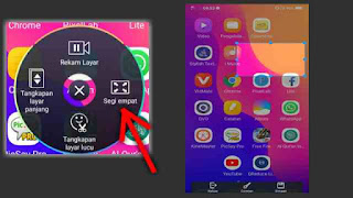 Cara Screenshot dan Rekam Layar di HP Vivo Y91 (Screenshot 3 Jari dan Tombol Fisik)