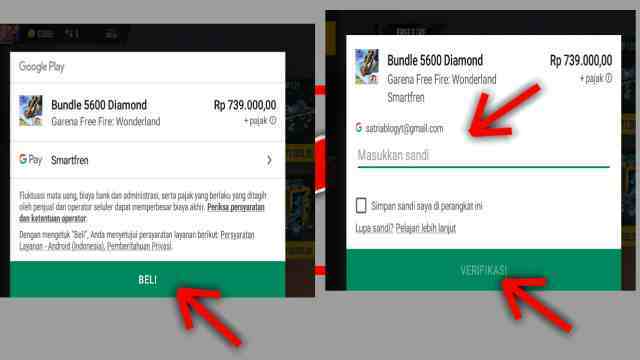 Cara Top Up Diamond Free Fire (FF) Menggunakan Pulsa Smartfren