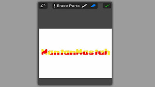 cara membuat teks 2 warna lewat hp di picsay pro