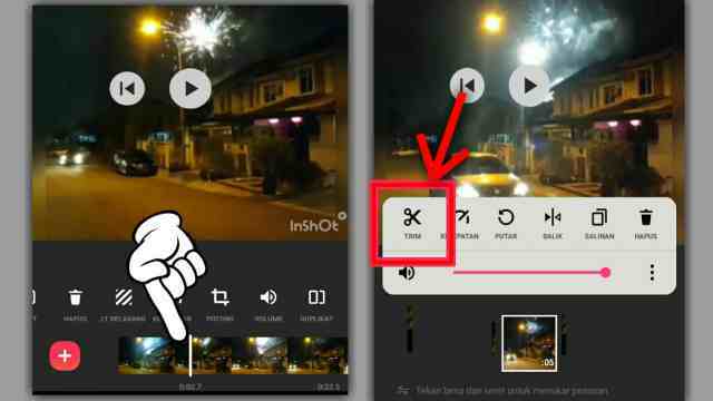 cara membuat video slowmotion di inshot