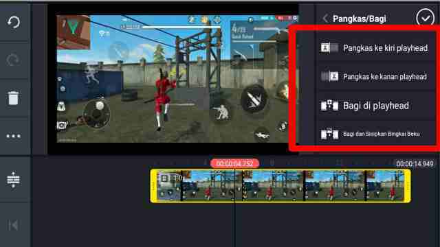 cara memotong video di kinemaster