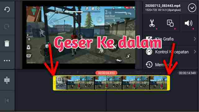 cara memotong video di kinemaster