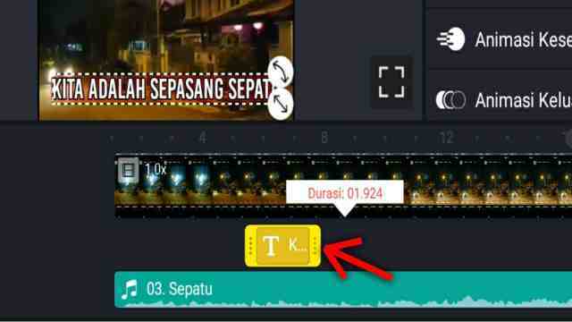 cara membuat video lirik lagu di kinemaster