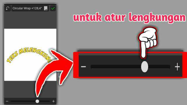 cara membuat teks melengkung di picsay pro