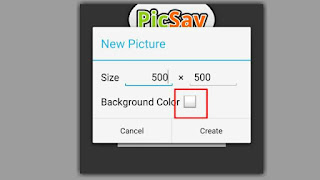cara mengubah warna background di picsay pro