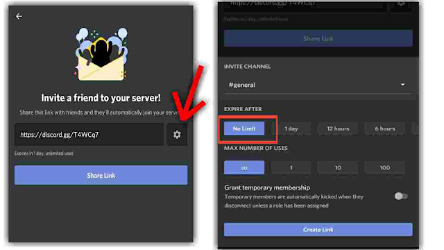 cara link server discord permanen