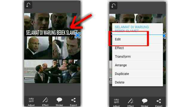 cara membuat meme di picsay pro
