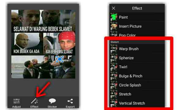 cara membuat meme di picsay pro