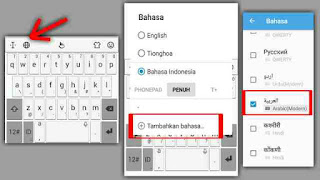 cara menggunakan keyboard bahasa arab