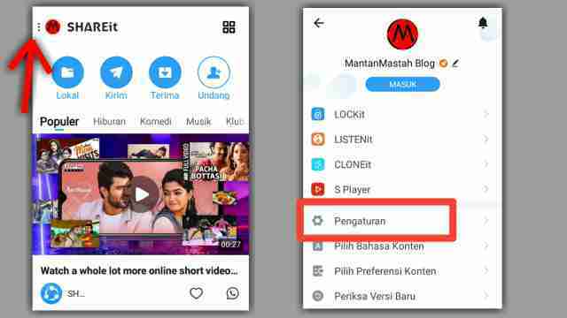 Cara Ubah Tempat Penyimpanan SHAREit ke SD Card / Kartu Memori