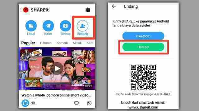 cara kirim shareit lewat bluetooth