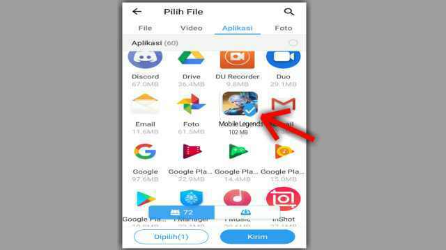 Cara Kirim ML Lewat SHAREit