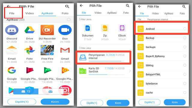 Cara Mengirim PUBG Mobile Lewat SHAREit